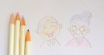 おじいちゃんとおばあちゃんの絵